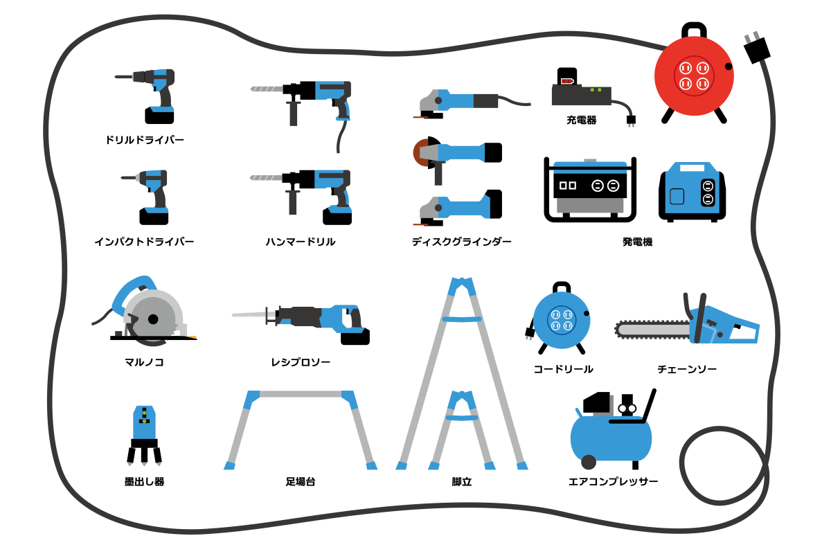 DIYに必要な工具